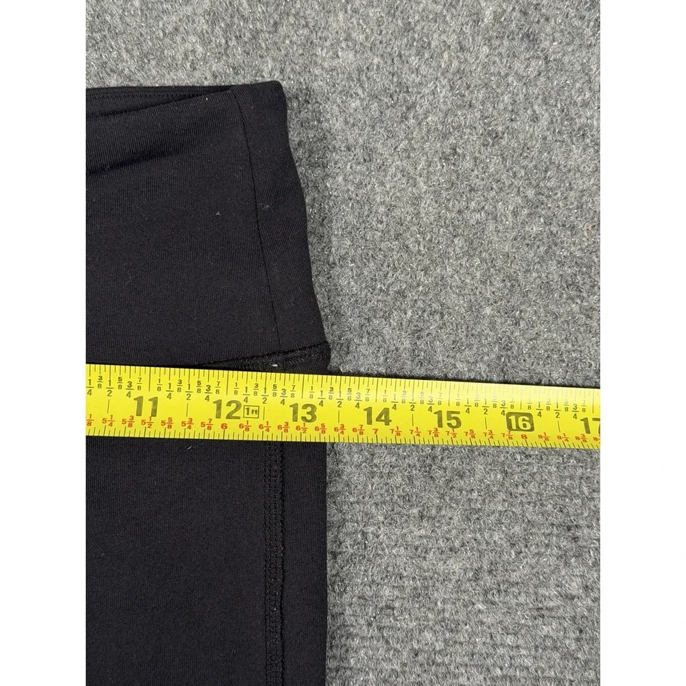 Alo Yoga Goddess Leggings Women's XS Black Gray Ribbed Leg Warmer High Rise